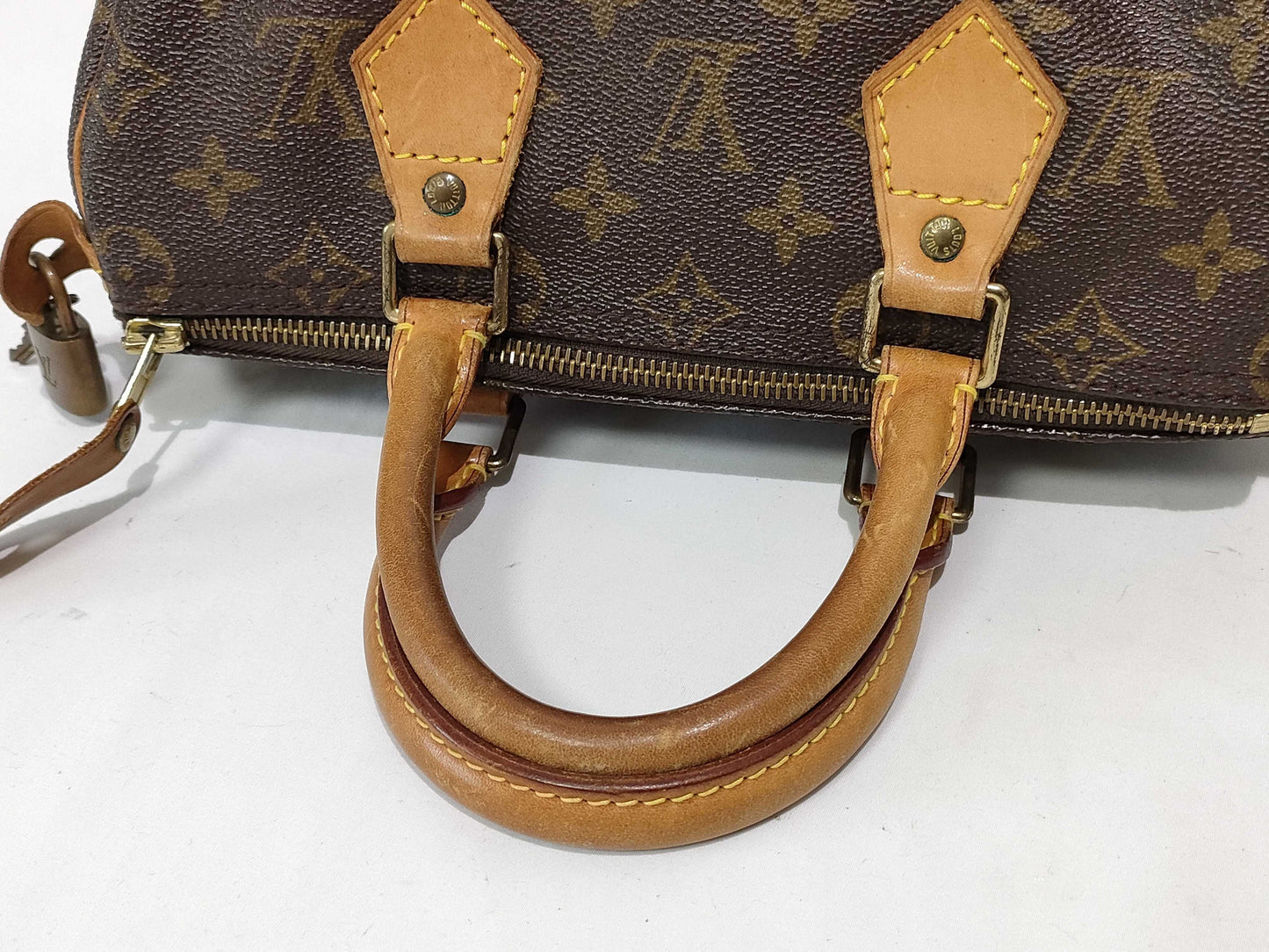 Louis Vuitton Speedy Handbag Monogram Canvas, Brown, Canvas, Handbag