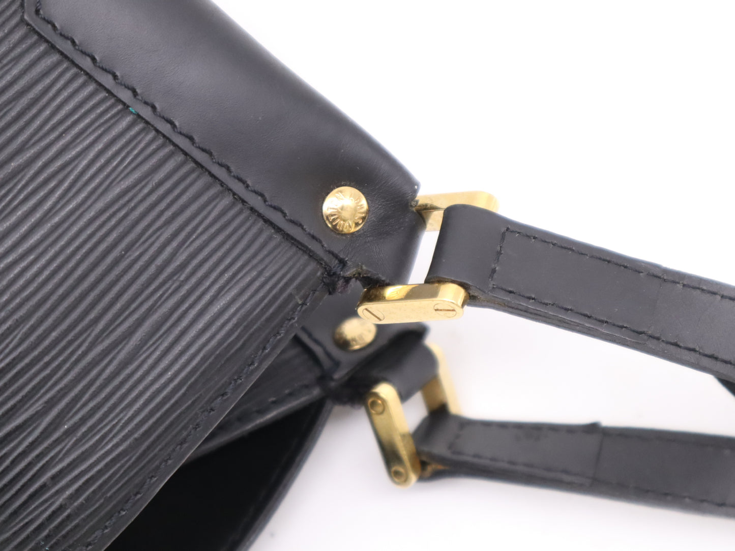 Louis Vuitton Mandara Handbag Epi Leather, Black, Leather, Shoulder Bag