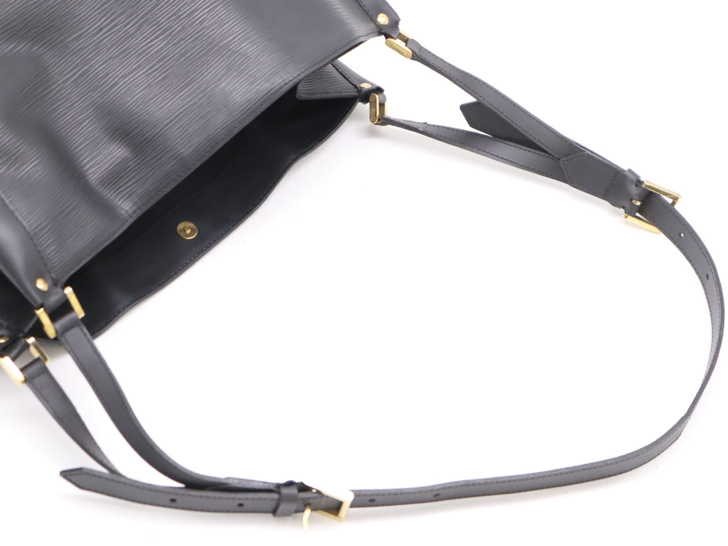 Louis Vuitton Mandara Handbag Epi Leather, Black, Leather, Shoulder Bag