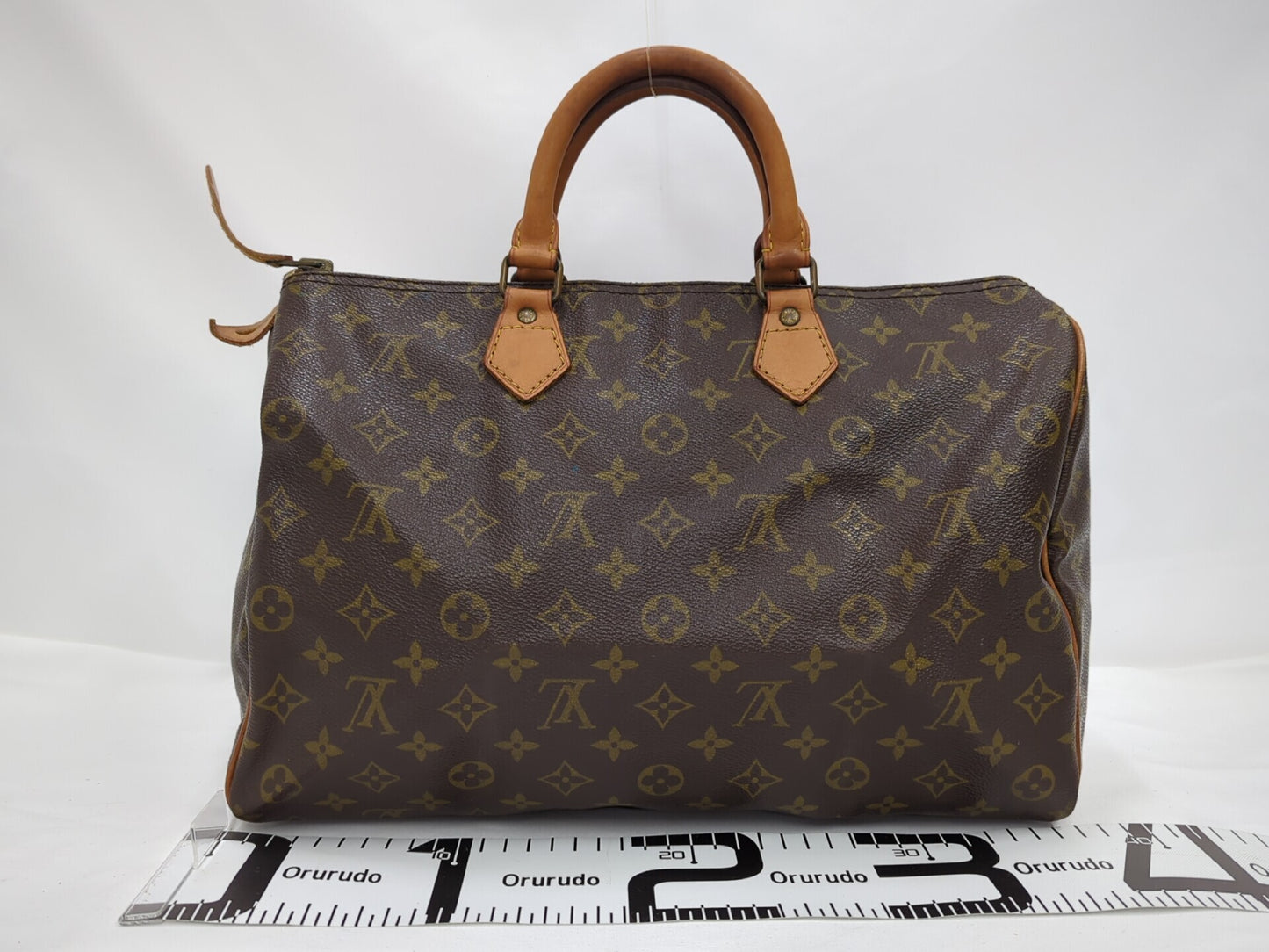Louis Vuitton Speedy Handbag Monogram Canvas, Brown, Canvas, Handbag