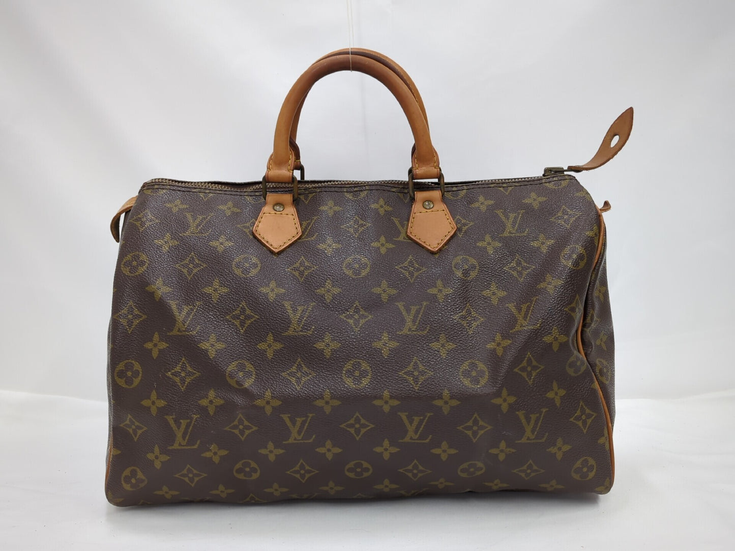 Louis Vuitton Speedy Handbag Monogram Canvas, Brown, Canvas, Handbag