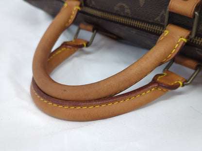 Louis Vuitton Speedy Handbag Monogram Canvas, Brown, Canvas, Handbag