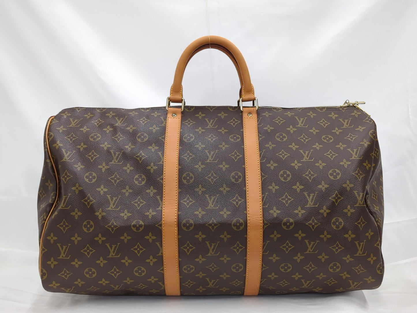 Louis Vuitton Keepall Bag Monogram Canvas, Brown, Canvas, Travel Bag