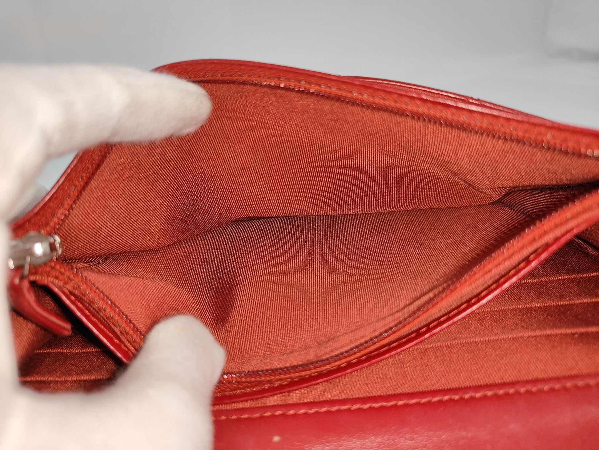 Chanel Timeless CC Wallet on Chain Quilted Goatskin, Red, Leather, Shoulder Bag