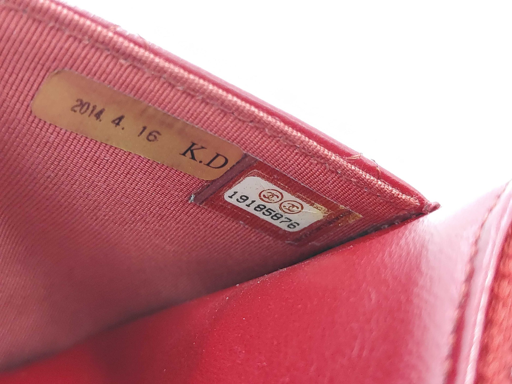 Chanel Timeless CC Wallet on Chain Quilted Goatskin, Red, Leather, Shoulder Bag