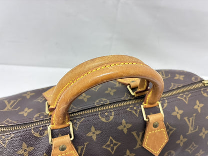 Louis Vuitton Speedy Handbag Monogram Canvas, Brown, Canvas, Handbag