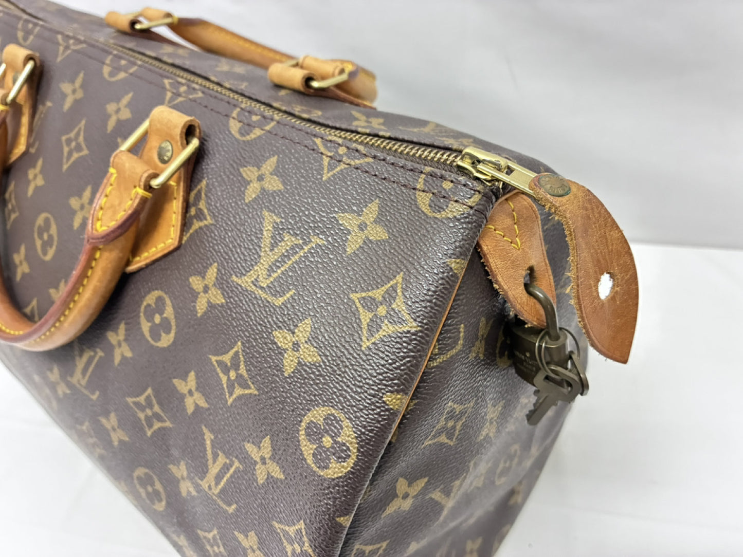 Louis Vuitton Speedy Handbag Monogram Canvas, Brown, Canvas, Handbag
