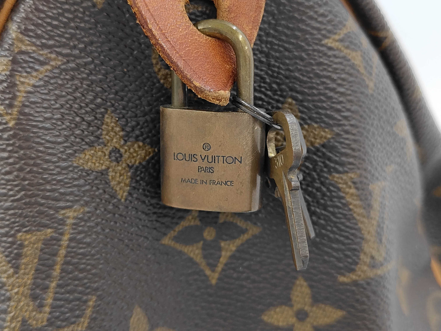 Louis Vuitton Speedy Handbag Monogram Canvas, Brown, Canvas, Handbag