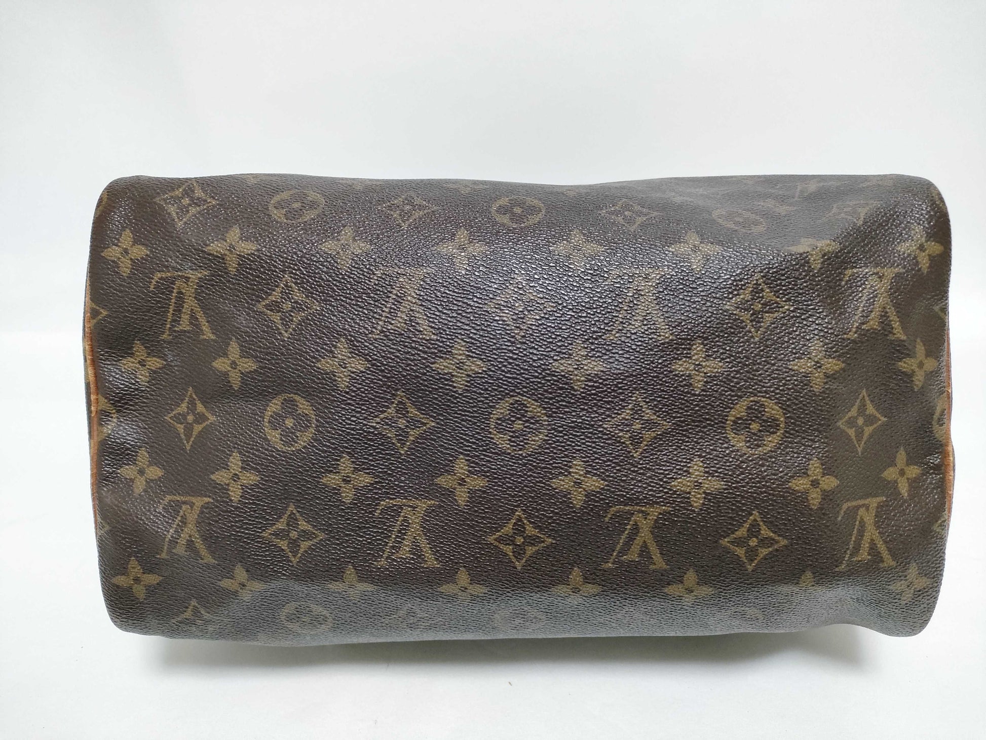 Louis Vuitton Speedy Handbag Monogram Canvas, Beige, Canvas, Handbag