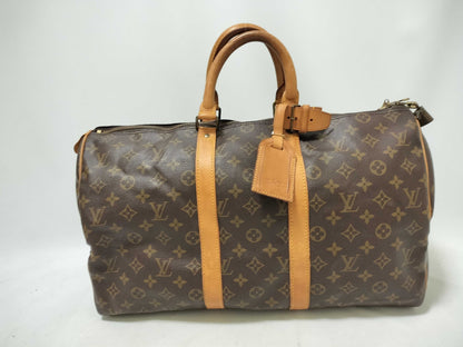 Louis Vuitton Keepall Bag Monogram Canvas, Brown, Canvas, Handbag