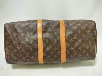 Louis Vuitton Keepall Bag Monogram Canvas, Brown, Canvas, Handbag