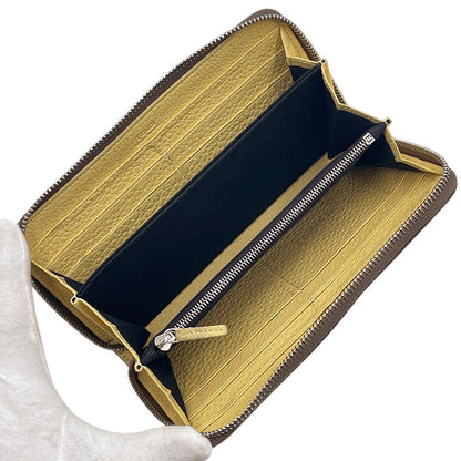 Fendi Forever Zip Around Printed Leather, Beige, Leather, Wallet