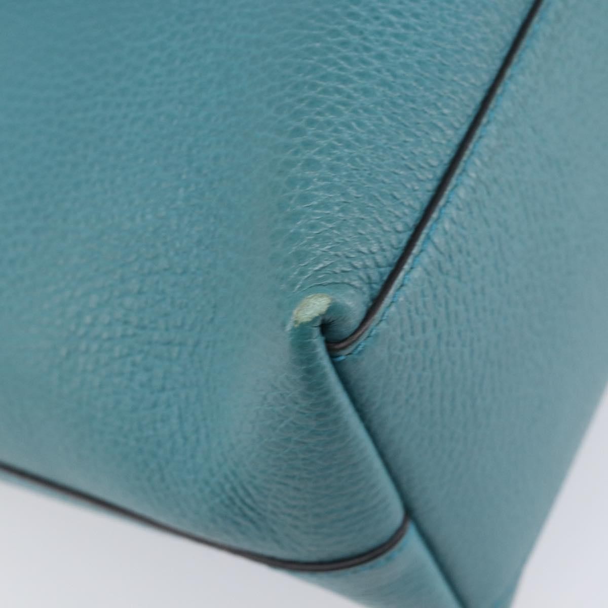 Gucci GG Charm Convertible Dome Satchel Leather, Blue, Leather, Handbag