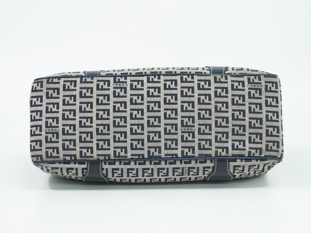 Fendi Vintage shoulderbag Canvas, Navy, Canvas, Shoulder Bag
