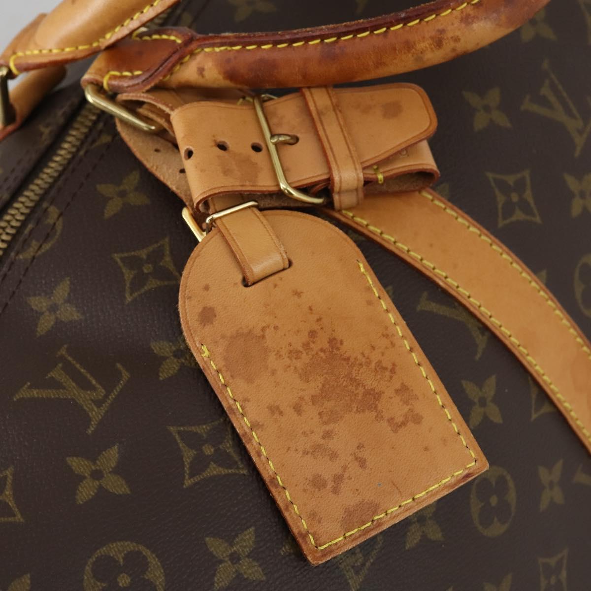 Louis Vuitton Keepall Bag Monogram Canvas, BROWN, CANVAS, Travel bag