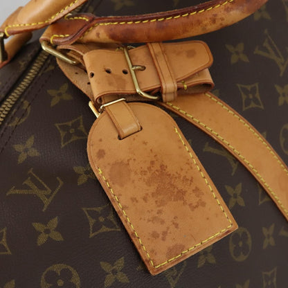 Louis Vuitton Keepall Bag Monogram Canvas, BROWN, CANVAS, Travel bag