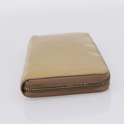 Louis Vuitton Zippy Monogram Vernis, Beige, Patent Leather, Wallet