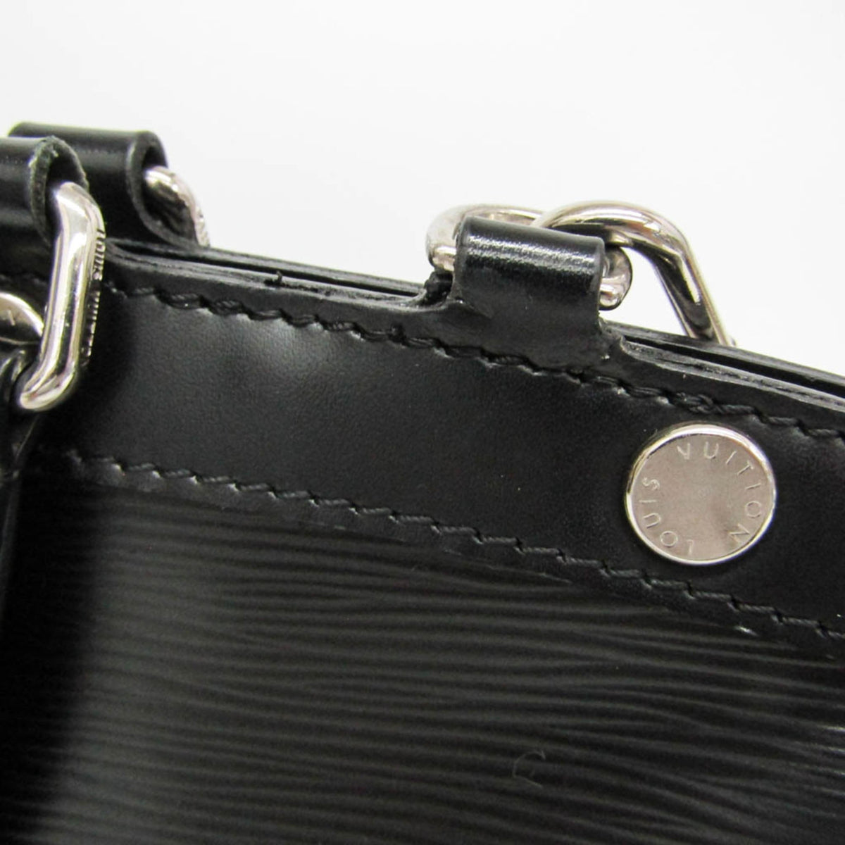 Louis Vuitton Brea Epi Leather, Black, Leather, Handbag