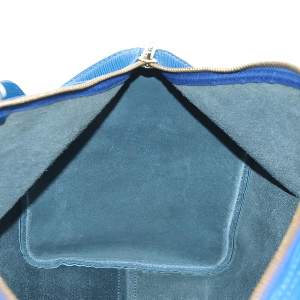 Louis Vuitton Keepall Epi Leather, Blue, Leather, Travel Bag
