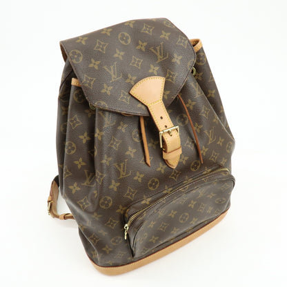 Louis Vuitton Vintage Montsouris Monogram Canvas, Brown, Canvas, Backpack