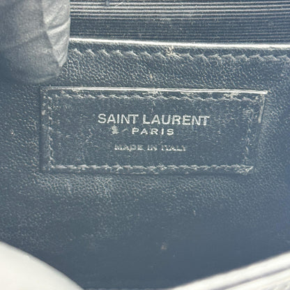 Saint Laurent Classic Monogram Grainy Leather, Black, Leather, Crossbody Bag