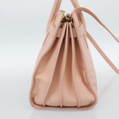 Saint Laurent Sac de Jour Leather, Pink, Leather, Handbag