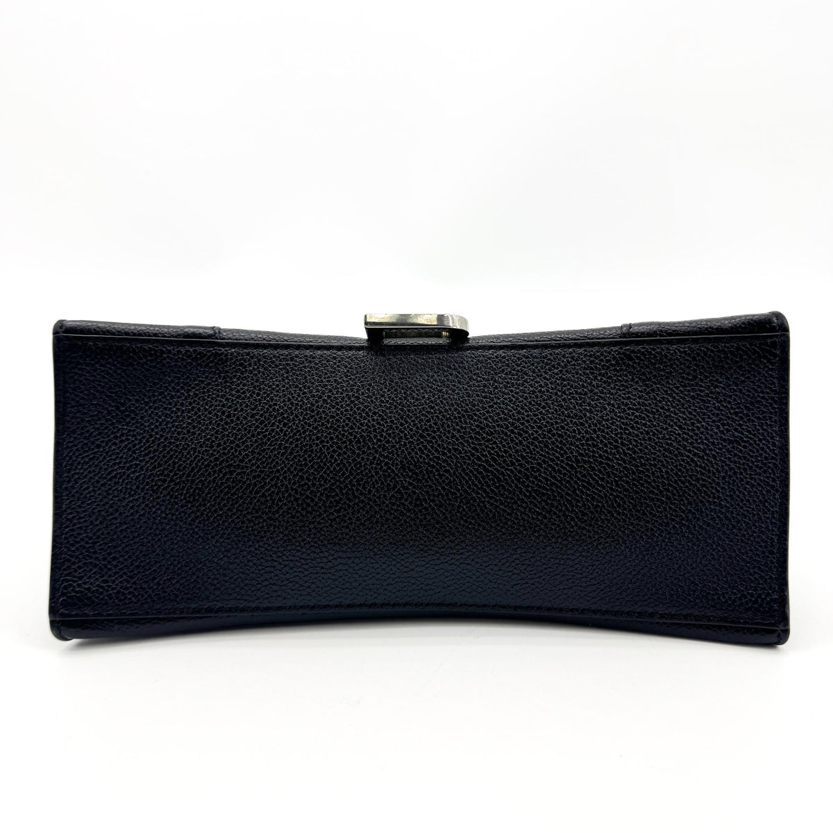 Balenciaga Hourglass Top Handle Leather, Black, Leather, Handbag