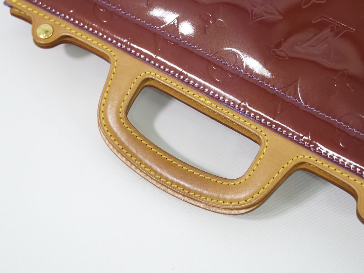 Louis Vuitton Stanton Monogram Vernis, Purple, Leather, Tote Bag