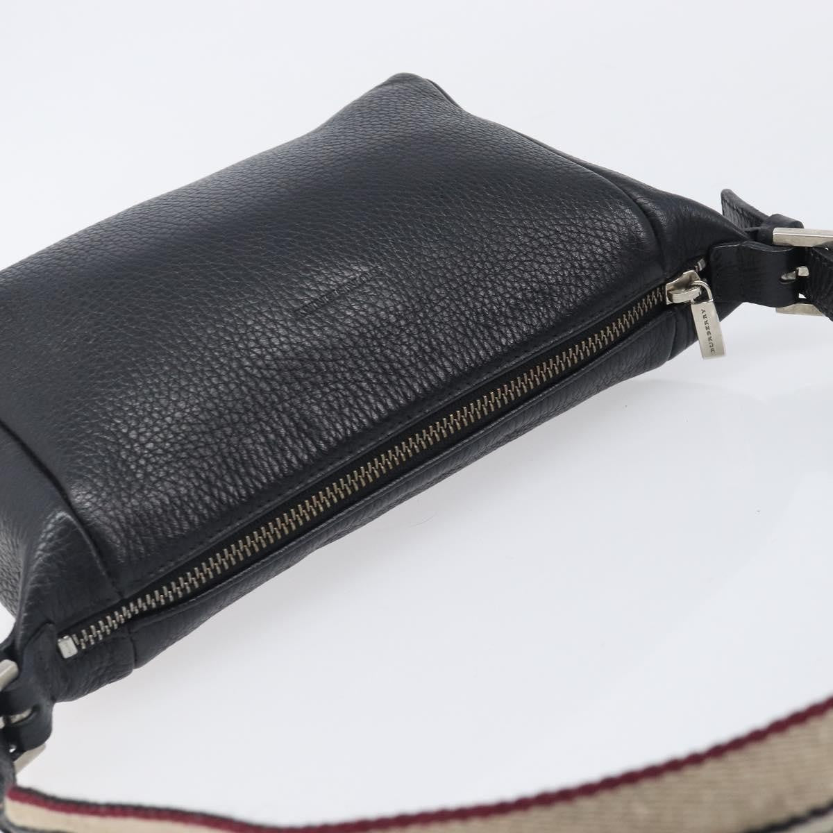 Burberry Shoulder Leather, Black, Leather, Shoulder Bag