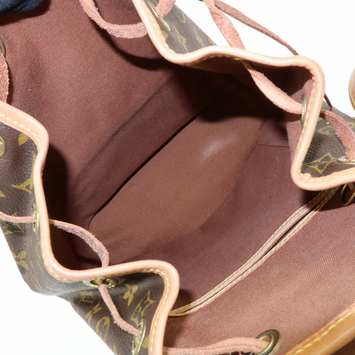 Louis Vuitton Vintage Montsouris Monogram Canvas, Brown, Canvas, Backpack