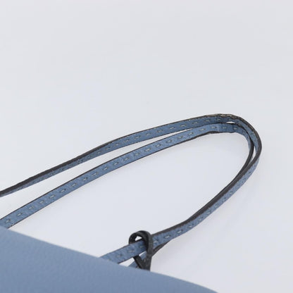 Fendi Selleria Carla Leather, Blue, Leather, Tote Bag