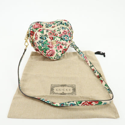 Gucci Interlocking G Heart Diagonal Quilted Leather, Multicolour, Leather, Shoulder Bag