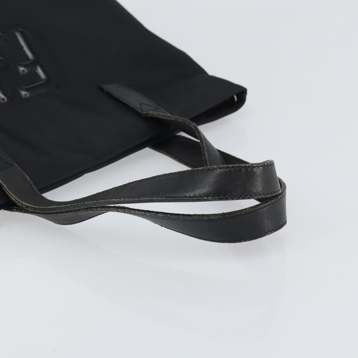 Fendi Vintage FF Nylon, Black, Nylon, Tote Bag