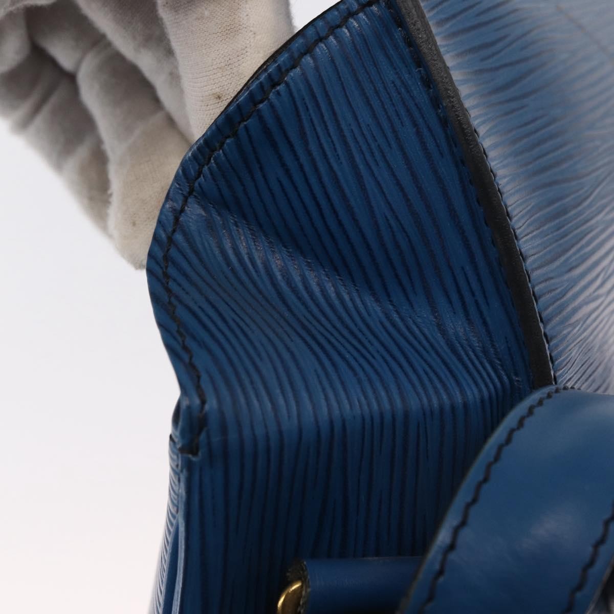 Louis Vuitton Cartouchiere Epi Leather, Blue, Leather, Shoulder Bag