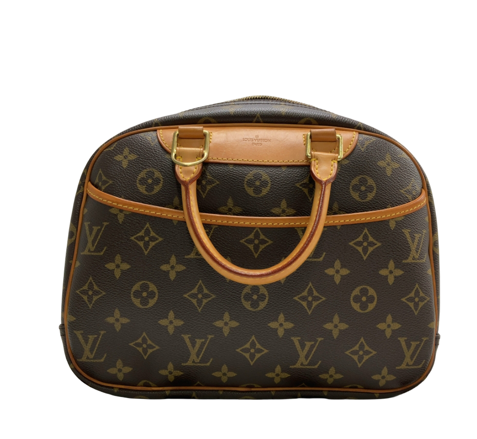 Louis Vuitton Trouville Handbag Monogram Canvas, Brown, Canvas, Handbag