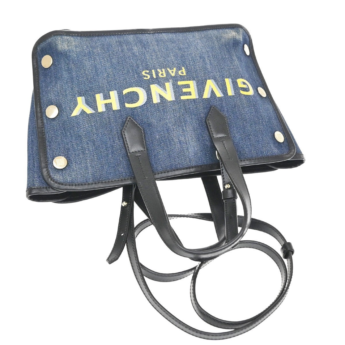 Givenchy Bond Shopper Denim, Blue, Denim, Tote Bag
