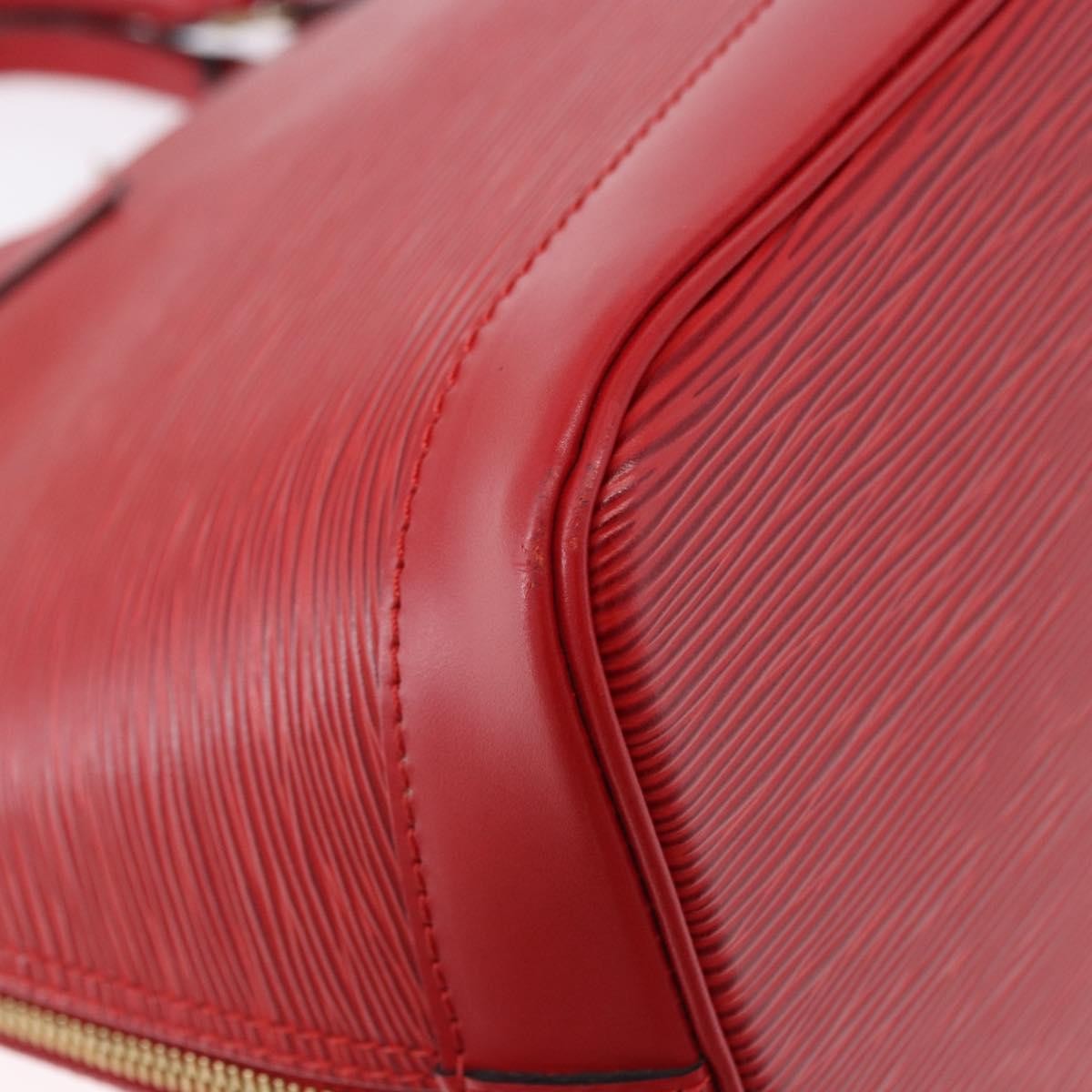 Louis Vuitton Alma Epi Leather, Red, Leather, Handbag