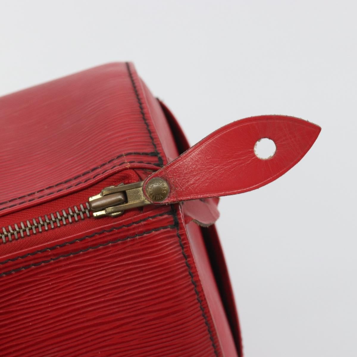 Louis Vuitton Speedy Epi, Red, Leather, Handbag