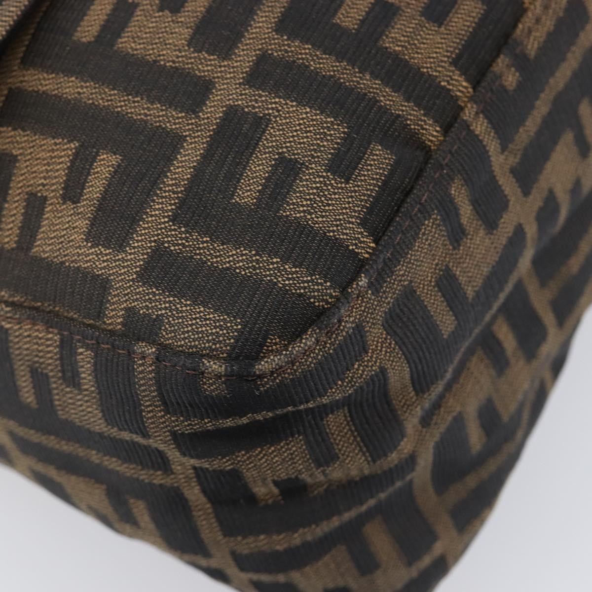 Fendi Logo Zucca Zucca, Brown, Canvas, Shoulder Bag