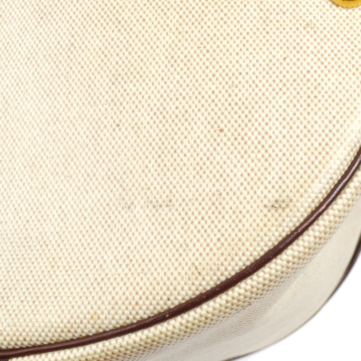 Hermes Acapulco Vanity Toile with Leather, Beige, Canvas, Handbag