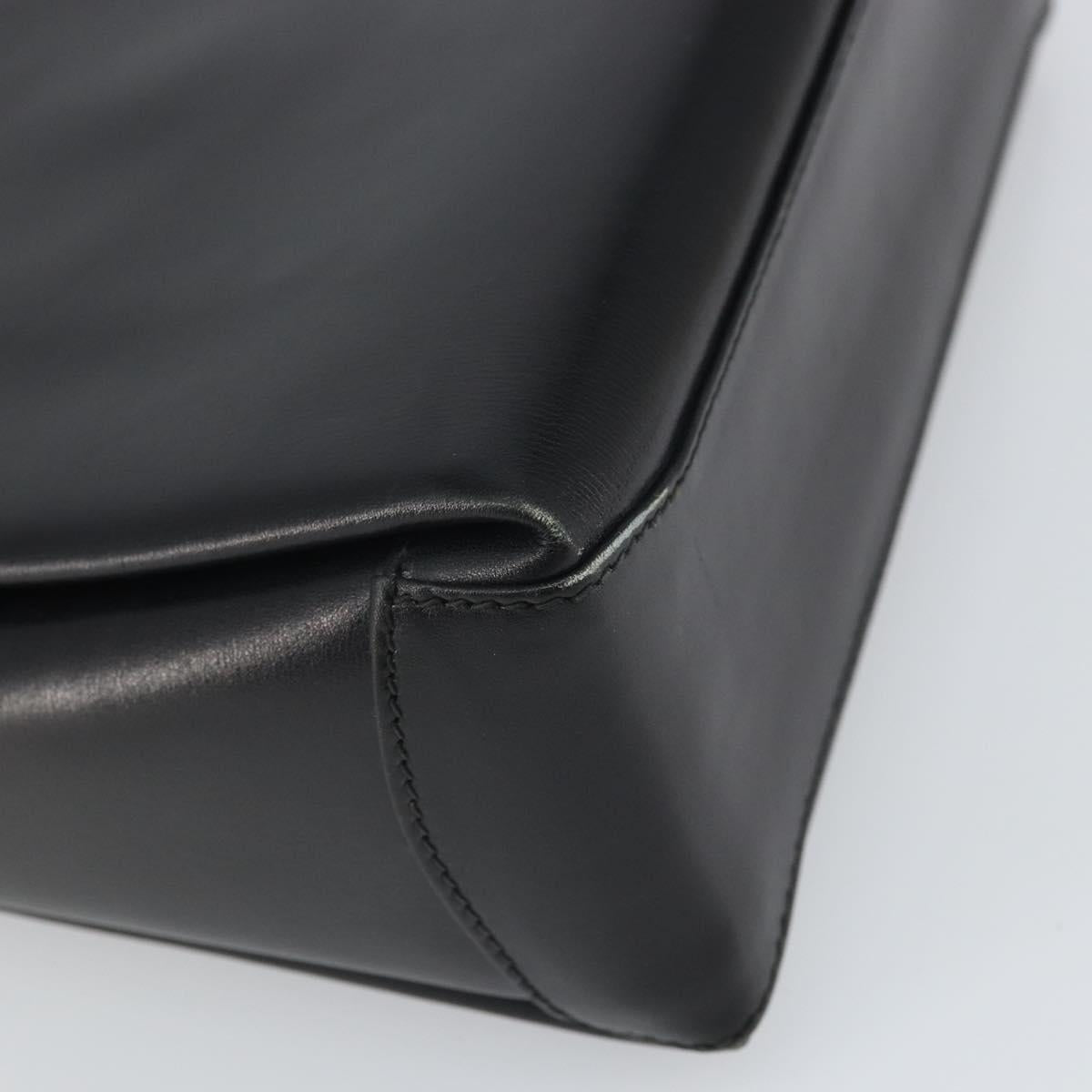 Gucci Vintage Handbag Leather, BLACK, LEATHER, Handbag