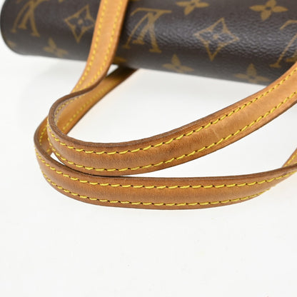 Louis Vuitton Sonatine Monogram Canvas, Brown, Canvas, Handbag