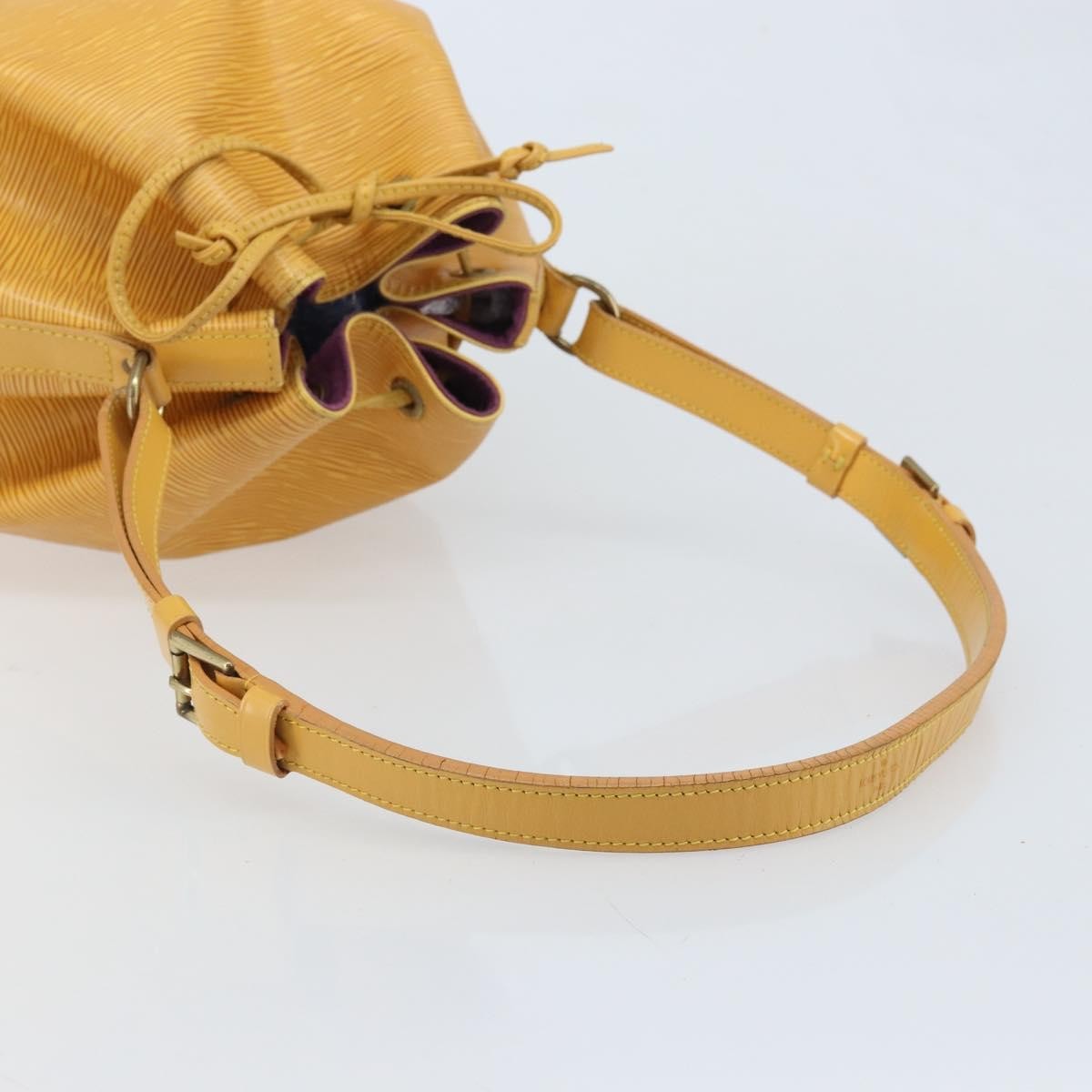 Louis Vuitton Petit Noe Epi Leather, Yellow, Leather, Shoulder Bag