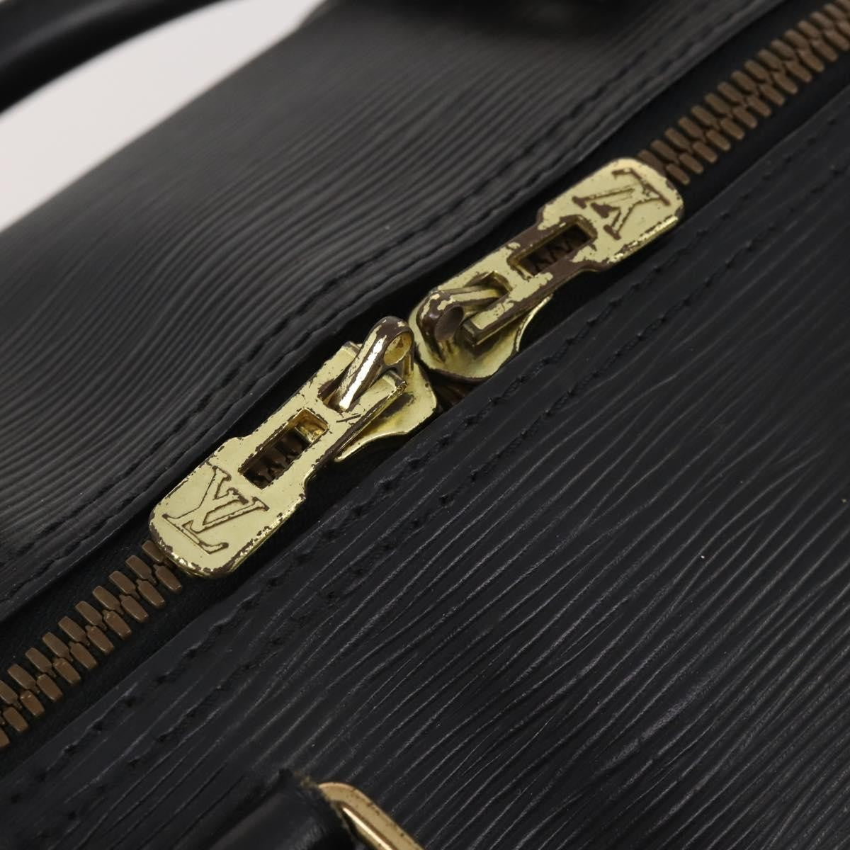 Louis Vuitton Keepall Epi Leather, Black, Leather, Travel Bag