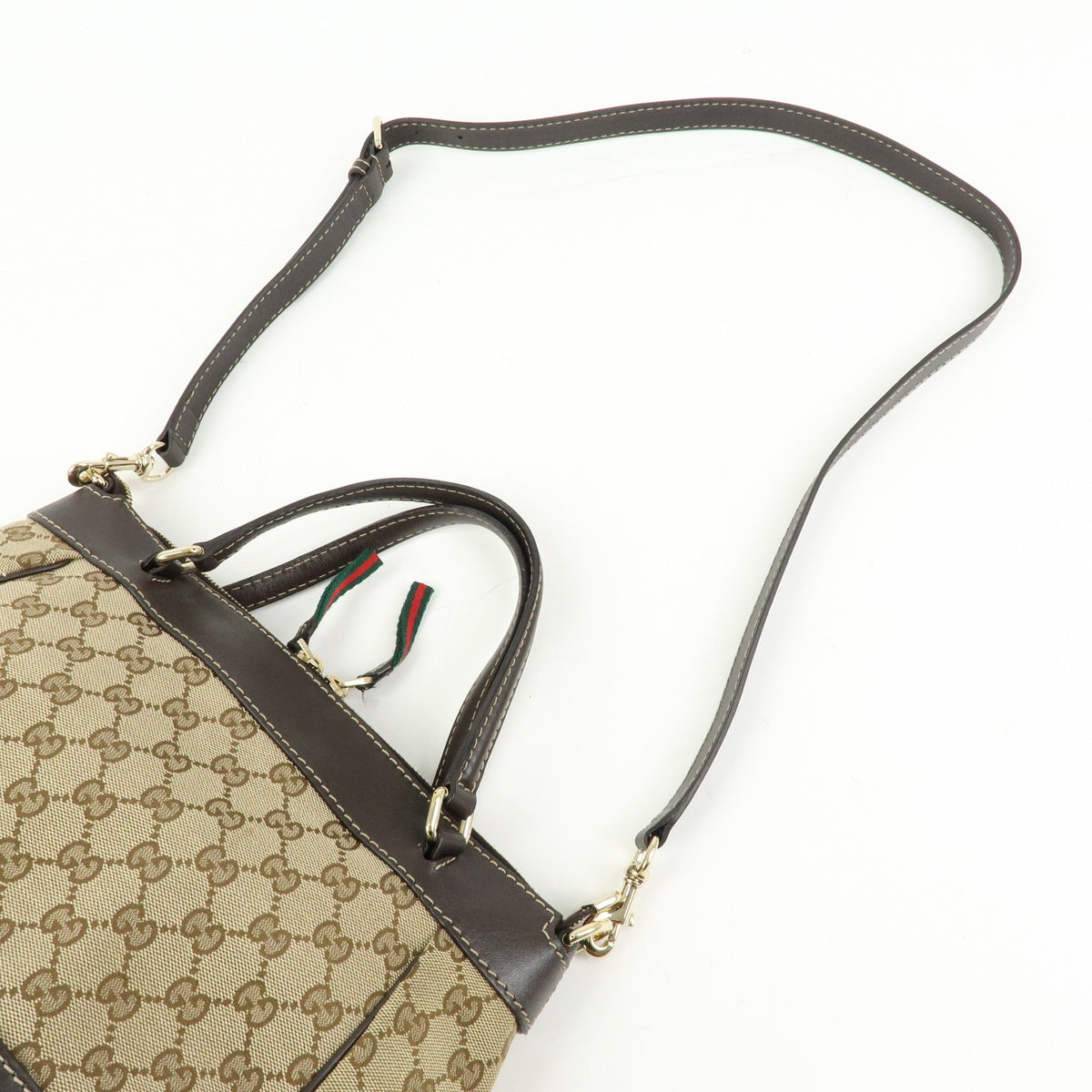 Gucci Mayfair Convertible GG Canvas, Beige, Canvas, Tote Bag