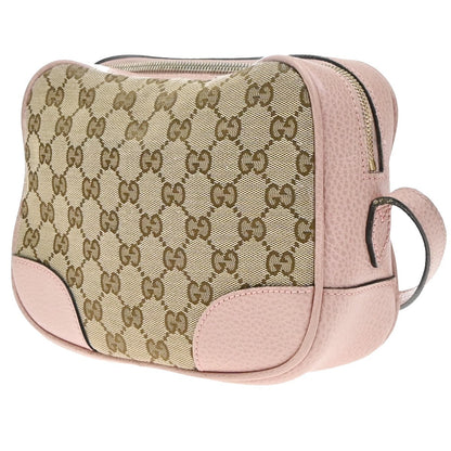 Gucci Bree Disco GG Canvas with Leather, Beige, Canvas, Crossbody Bag