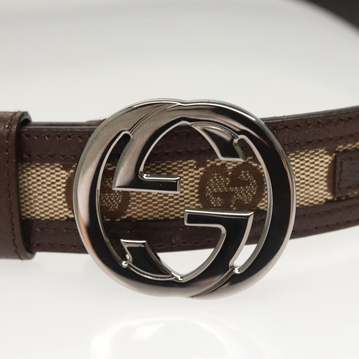 Gucci Interlocking G Belt GG Canvas, Beige, Canvas, Belt