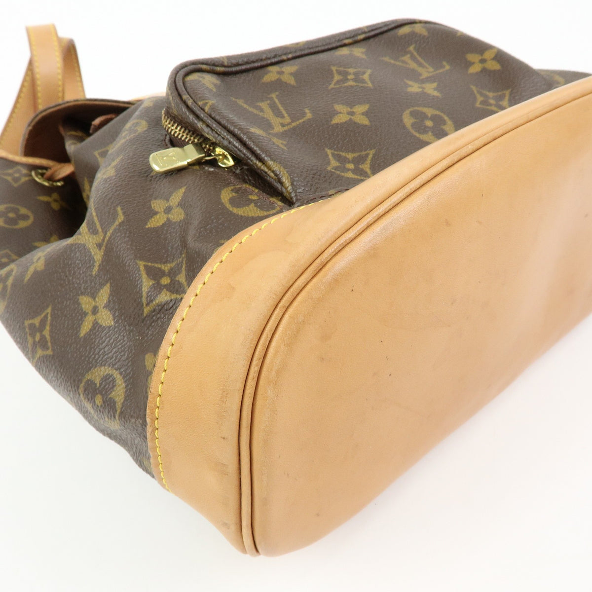 Louis Vuitton Vintage Montsouris Monogram Canvas, Brown, Canvas, Backpack