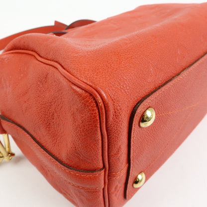 Louis Vuitton Speedy Bandouliere Monogram Empreinte Leather, Orange, Leather, Handbag