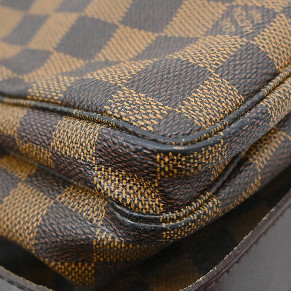 Louis Vuitton Naviglio Damier, Brown, Canvas, Shoulder Bag